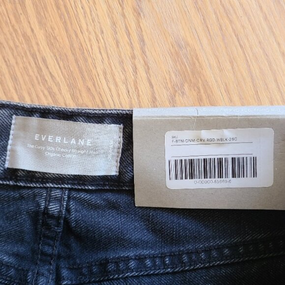 NWT! EVERLANE THE CURVY '90s CHEEKY STRAIGHT JEAN ANKLE HIGH RISE ORGANIC sz 26 - Picture 6 of 7